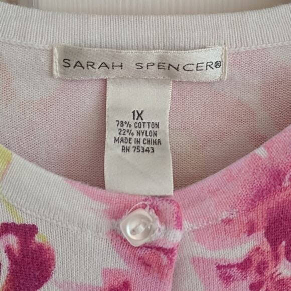 EUC Sarah Spencer Floral Cardigan - Picture 3 of 4